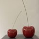 Set of European-Style Luxury Cherry Resin Sculptures