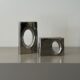Modern Silver-Plated Ceramic Flower Vase for Home Decor