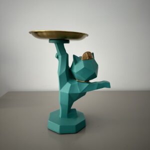 Abstract cat tray ornament